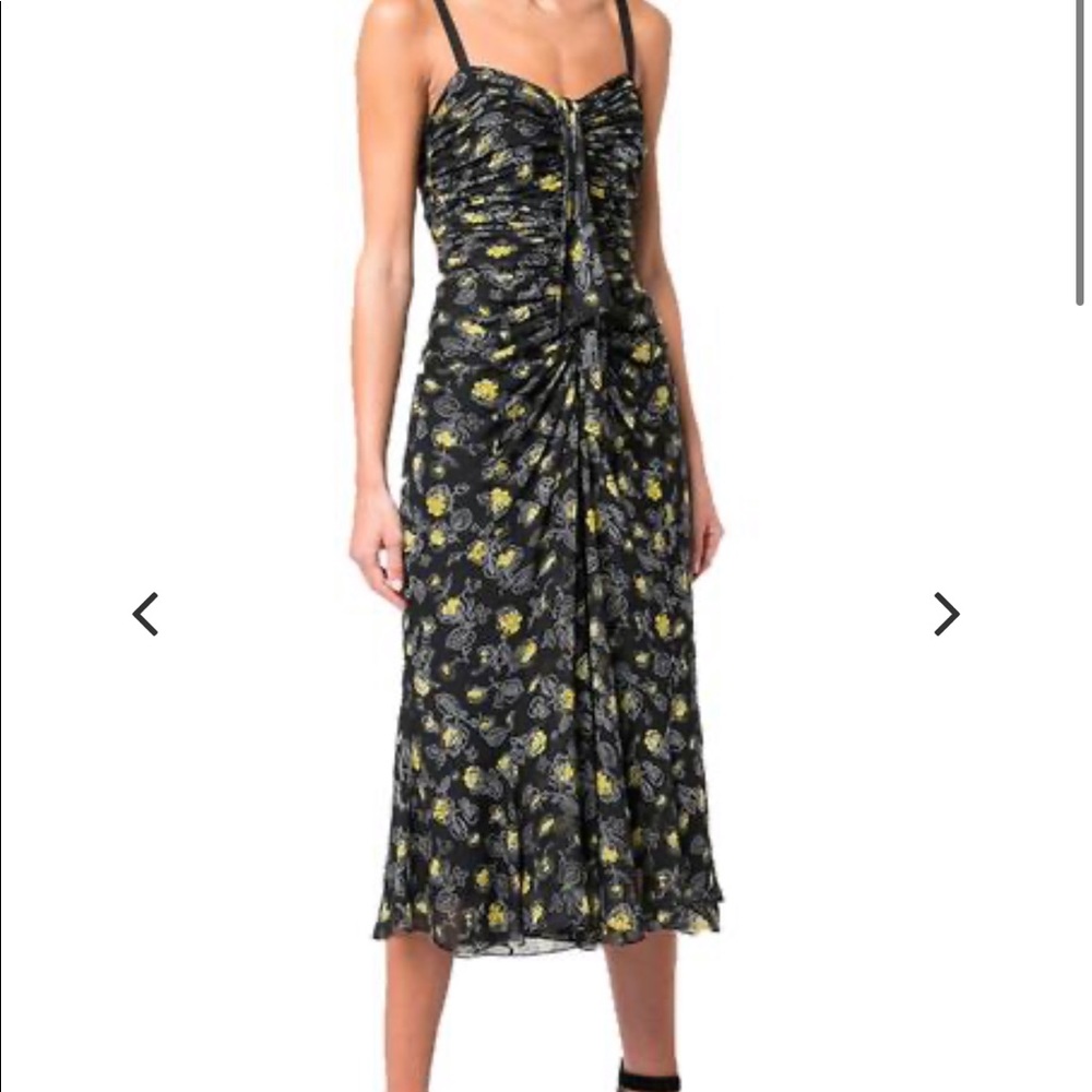 NWT CInq a Sept stunning floral silk dress